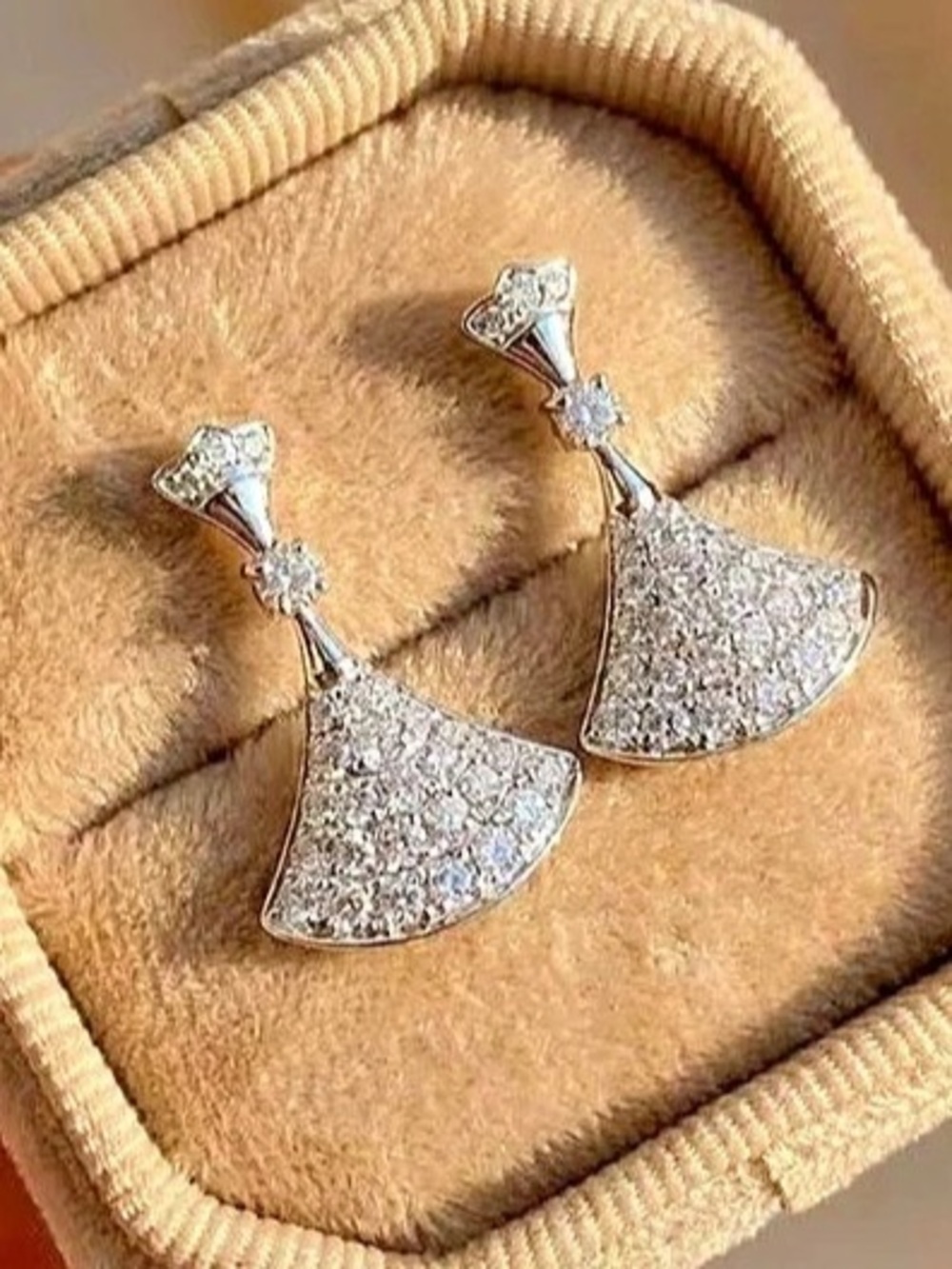 New Crystal Drop Earrings in Silver